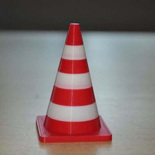 traffic cone art models ring holder 3d print model - Mito3D