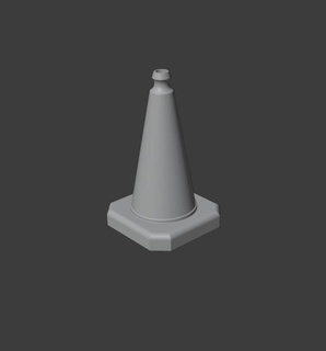 traffic cone - 500mm full size 1 diorama diecast garage uk diecastgarageuk 3d print model - Mito3D
