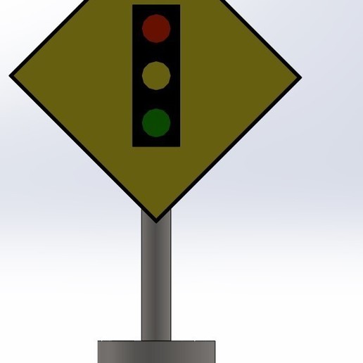 traffic light signal 3D print model - Mito3D