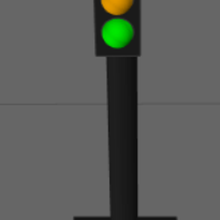 traffic lights light 3d print model - Mito3D