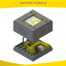 tráfego quebra cabeça boardgame jogo portátil lógica brinquedo ônibus carro caminhão 3d print model - Mito3D
