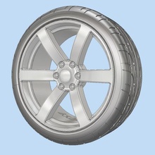 trail blazer ss tbss wheels rims chevy gmc truck scale model 1/25 1/24 1/18 1/10 3d print model - Mito3D