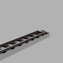 Piste pluie architecture train rail jouet 3d print model - Mito3D