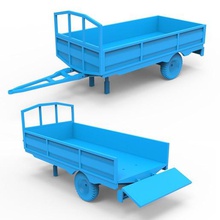 trailer jogo do veículo de carro automóvel caminhão cabine rc roda pneu trator printable da terra industrial pesado 3d print model - Mito3D