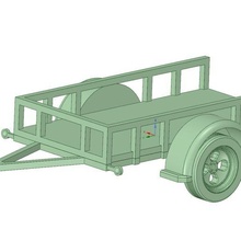 trailer 1 architecture car vehicle automobile wheel 3d print model - Mito3D