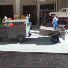 Anhänger 750 kg 1 43 verschiedene diorama Modellbau garage der Miniatur trailer 3d print model - Mito3D