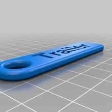 trailer flat personalized key chain customized accessories 3d print model - Mito3D