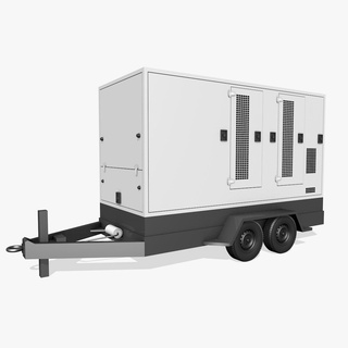 trailer generator diesel vector tool power powerful fuel pressure electric wheels tank outlet machinery business valve electricity service supply voltage 3d print model - Mito3D