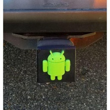 trailer hitch droid various android logo truck 3d print model - Mito3D