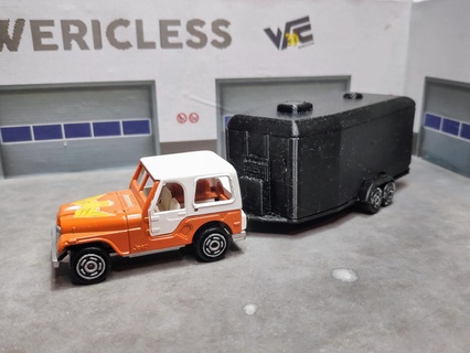 trailer majorette vehicle matchbox diecast miniature car 164 auto automotive toy 1 64 3d print model - Mito3D