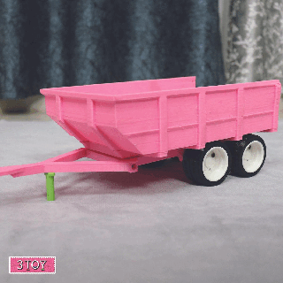 trailer tractor Game trolly 3toy cults print in place 3d print model - Mito3D