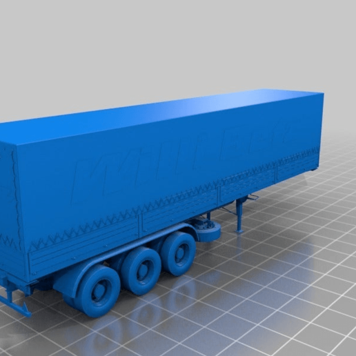 remolque camión automotor 3D print model - Mito3D