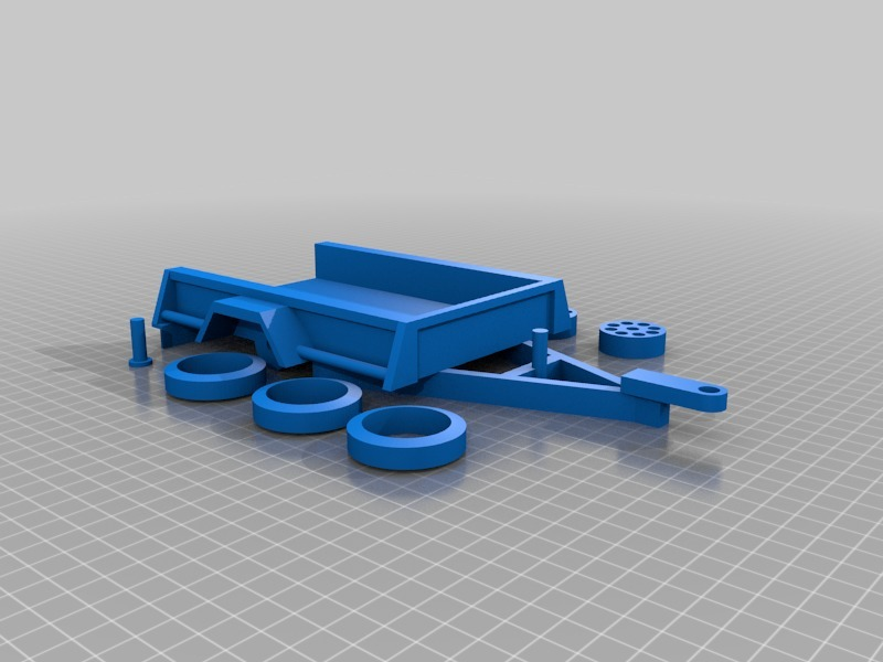 reboque atualizar 2 australiano caixa modelo brinquedo Utilitário veículos 3D print model - Mito3D