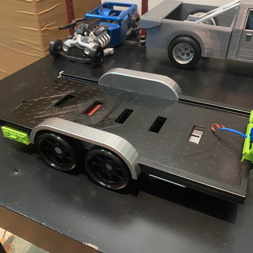 trailer working winch 3D print model - Mito3D