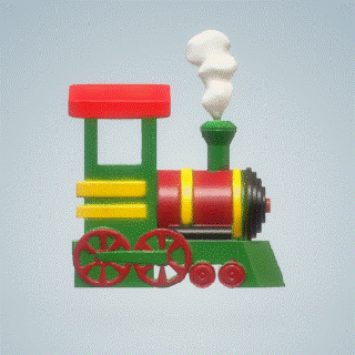 train Art decoration christmas festive tree fireplace table classic customizable memory 3d print model - Mito3D