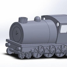 Zug Ornament Eisenbahn Dekor 3d print model - Mito3D