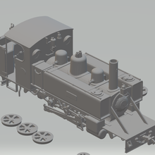 train game diecast model h0 ho 3d print model - Mito3D