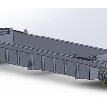 tren 48' double stack us araba tek birim oyun ho 1 87th vagon konteyner çift yığın 48 ayak 3d print model - Mito3D