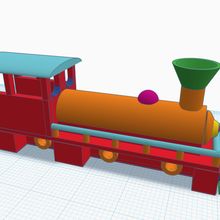treno 90x15mm architettura giocattolo 3d print model - Mito3D