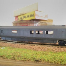 train bar cars eurostar ho 1:87th car 3d print model - Mito3D