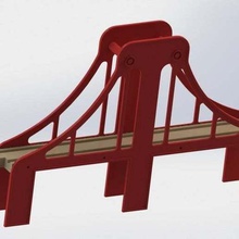 puente del tren juego juguete de accesorios cnc 3d 3d print model - Mito3D