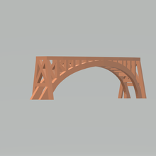 Zug Brücke 1125 Kurve Rahmen Architektur Braut 3d print model - Mito3D