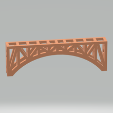 train bridge straight scale architecture trusses truss locomotive 3d print model - Mito3D