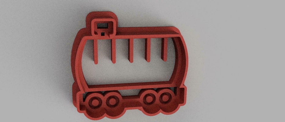 train biscuit coupeur coupeurs biscuits 3d print model - Mito3D