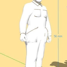 train driver 1 - epoch ii scale 32 gauge game man 3d print model - Mito3D
