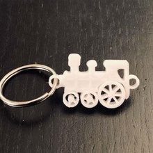 train keychain jewelry 3d keychains 3d print model - Mito3D