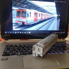 treno della metropolitana di lima, linea 1 - 187 vari il perù la calce collezione 3d print model - Mito3D