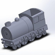treno pianta pentola tenero carrozza fiore outdoor_garden 3d print model - Mito3D