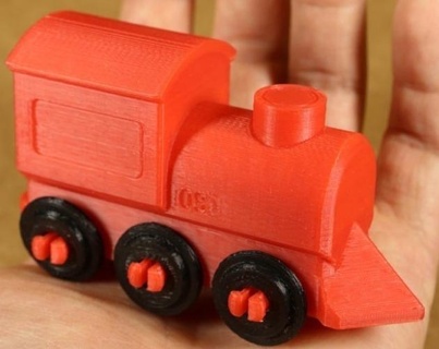 train set 3d print model - Mito3D
