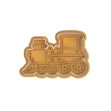 train steam engine cookie cutter locomotive 3d print model - Mito3D