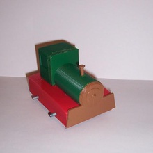 train jouet chucuch divers le plastique de la vallée uc3m wacky races 3d print model - Mito3D