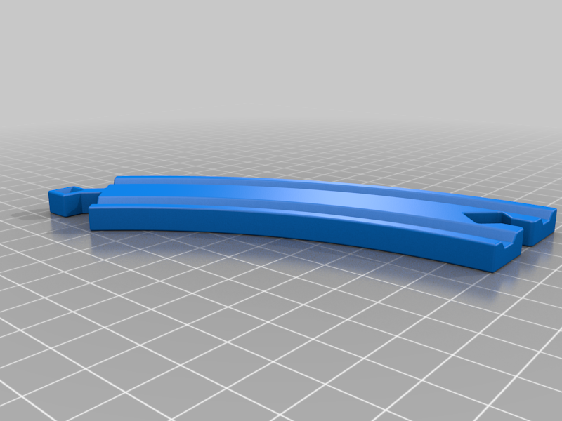 treno traccia sinistra girare Modelli 3D print model - Mito3D