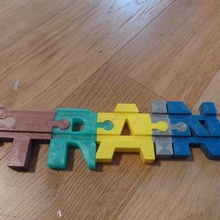train track letters brio lillabo compatible game toy accessories 3d print model - Mito3D
