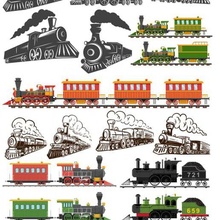 train vector download cdr file laser cutting ，mdf，airship，dxf，svg 3d print model - Mito3D