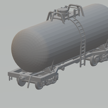 treno carro serbatoio olio pressofuso modalità 0 1 87 3d print model - Mito3D