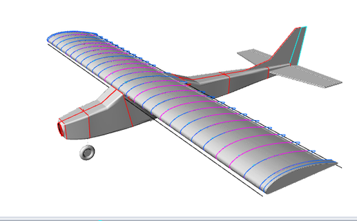entrenador 1200cm Winspan avión rc herramientas 3d print model - Mito3D