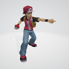 entrenador pokemon amiibo red nintendo 3d print model - Mito3D