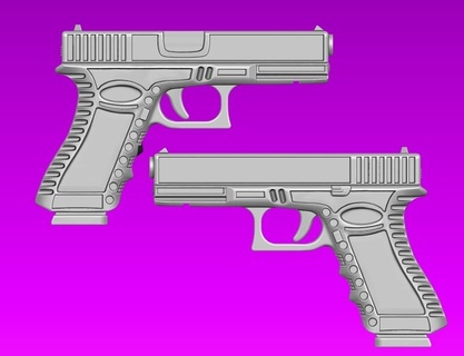 training glock Tools practice gun firearm 3d print model - Mito3D