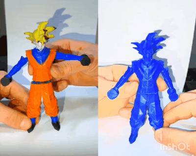 formazione goku Drago palla felxy braccia gioco Goku 3d print model - Mito3D