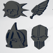 traitor legions icon moulded 'hard transfer' horus heresy game warhammer 40k chaos space marines iron warriors sons alpha legion death guard emperor's children night lords word bearers eaters khorne tzeentch nurgle slaanesh 3d print model - Mito3D