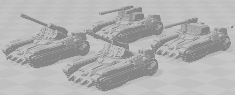 Trajano assalto infantaria brigando veículo battletech tanque miniatura 3d print model - Mito3D