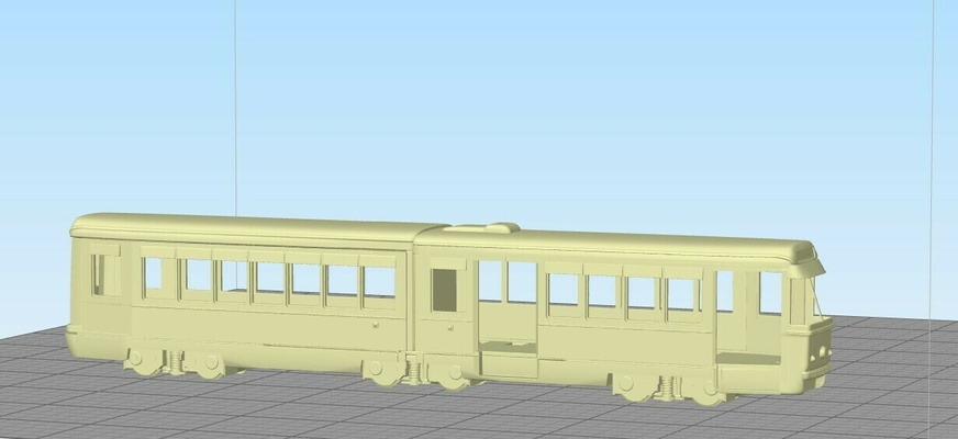 tram 4600 4700 serie treno traccia pubblico trasporto modello passeggeri 3d print model - Mito3D