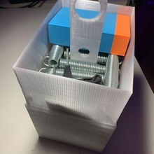 trampolín primavera estante caja herramientas almacenamiento 3d print model - Mito3D