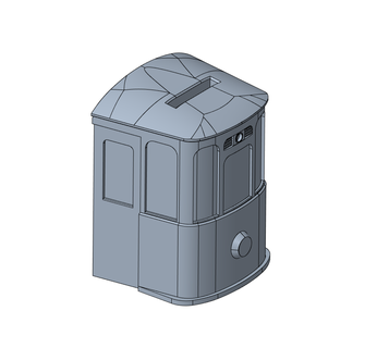 tramvay para Kutu domuzcuk banka 3d print model - Mito3D
