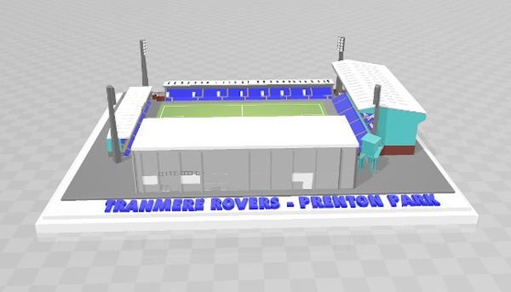 tranmere rover foto parco calcio futebol stadio stadion estadio Inghilterra Birkenhead Liverpool lega 2 3d print model - Mito3D