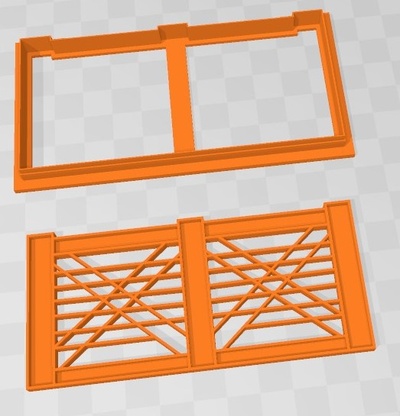 tranquera de campo cookie cutter cortante marco galleta 3d print model - Mito3D